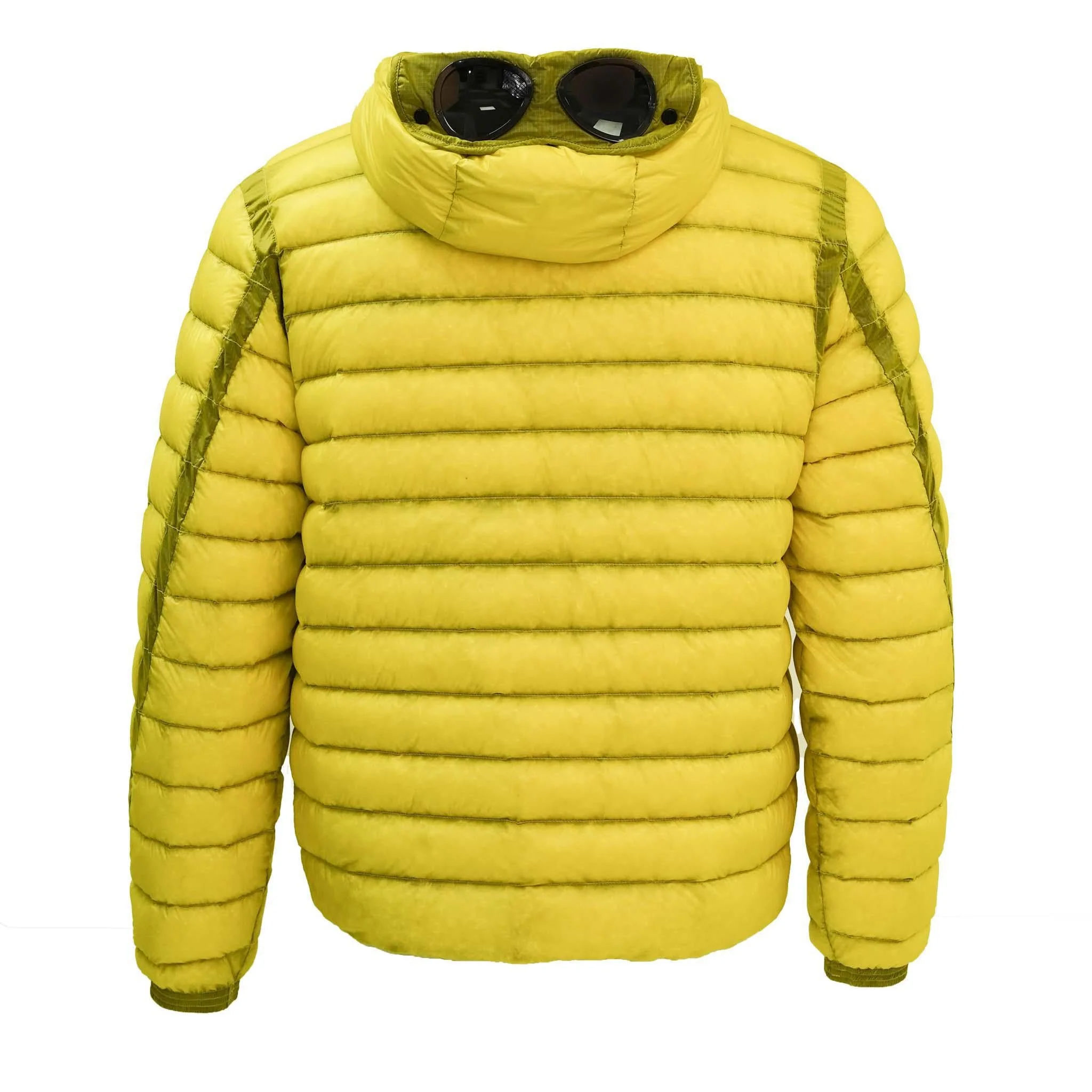 [C.P. Company] DD-Shell Goggle Hooded Down Jacket in Green Sheen - Image 2