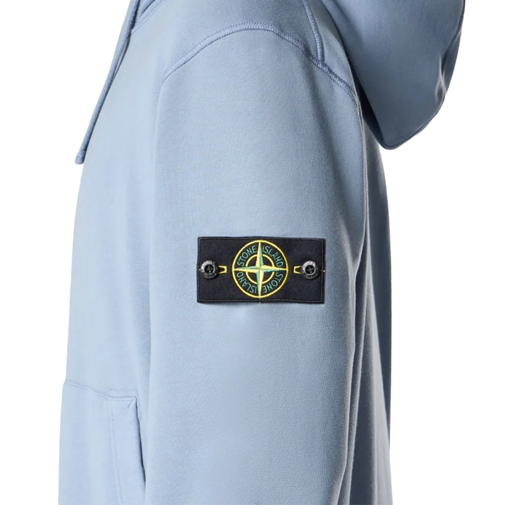 [Stone Island] Cotton Fleece Zip-Up Hooded Sweatshirt - Image 3
