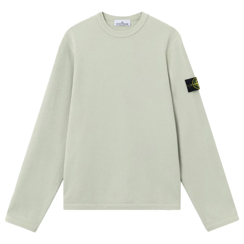 [Stone Island] Mesh Stitch Cotton Fleece Crewneck Sweatshirt - Image 5