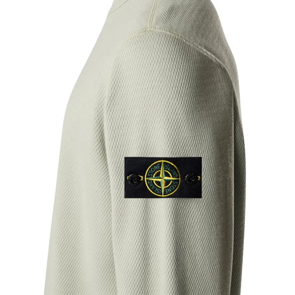 [Stone Island] Mesh Stitch Cotton Fleece Crewneck Sweatshirt - Image 7