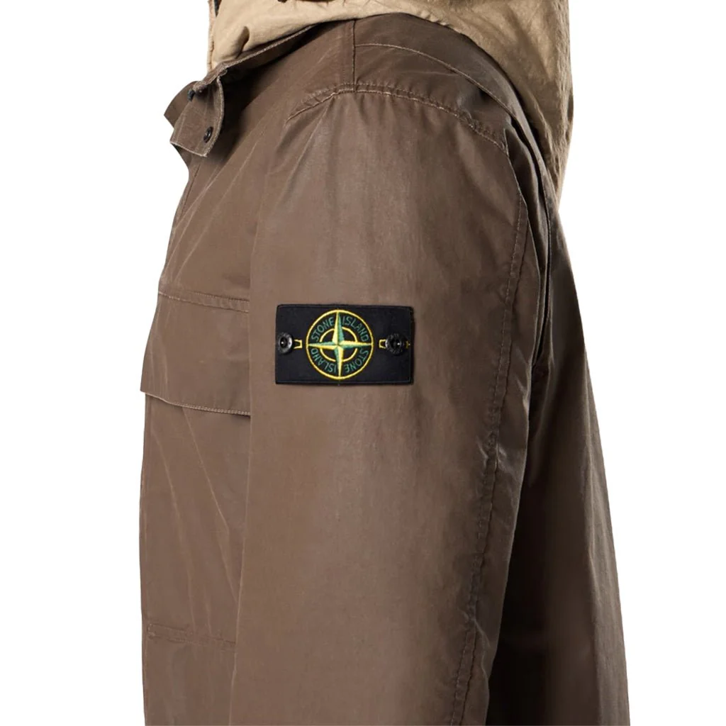 [Stone Island] Waxed Pigment Cotton Tela Field Jacket - Image 3