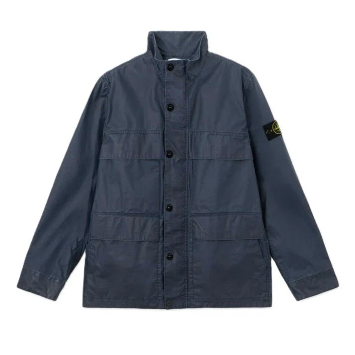 [Stone Island] Waxed Pigment Cotton Tela Field Jacket - Image 4